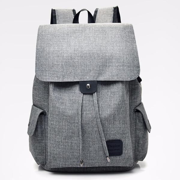 Unisex-Rucksack mit multifunktionalem Kordelzug und USB-Aufladung