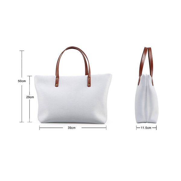 Wasserdichte Handtasche mit Blumendruck