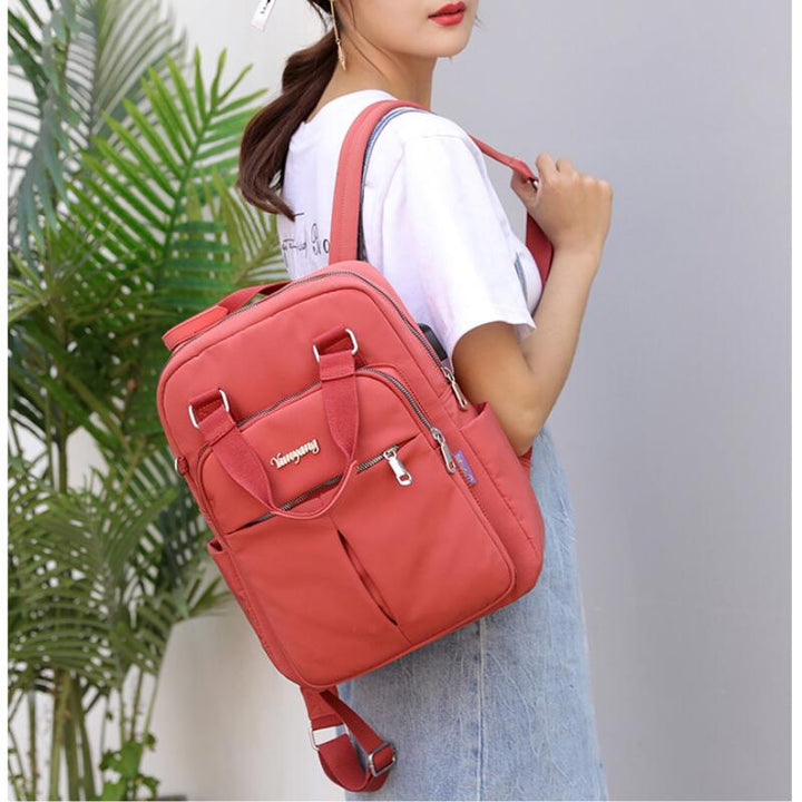 Solider Laptop-Rucksack mit großem Fassungsvermögen für Damen