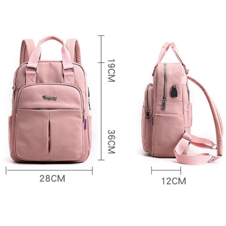 Solider Laptop-Rucksack mit großem Fassungsvermögen für Damen