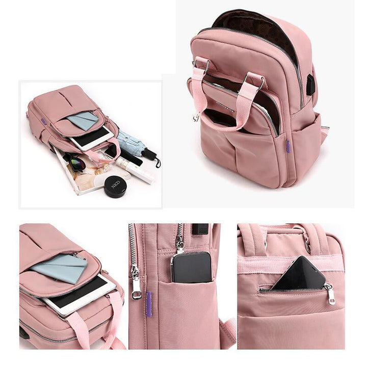 Solider Laptop-Rucksack mit großem Fassungsvermögen für Damen