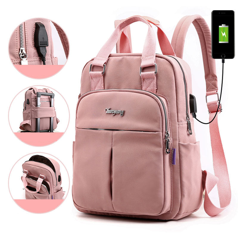 Solider Laptop-Rucksack mit großem Fassungsvermögen für Damen