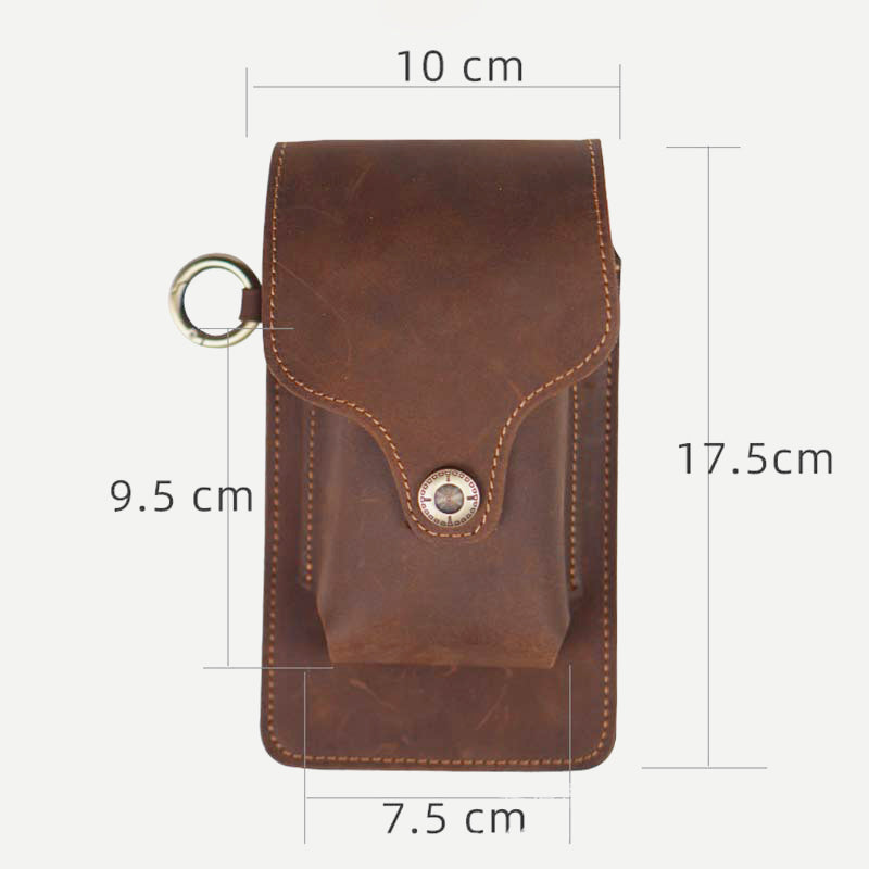 Echtleder Holster für Gürtel Universelle Handyhülle am Gürtel