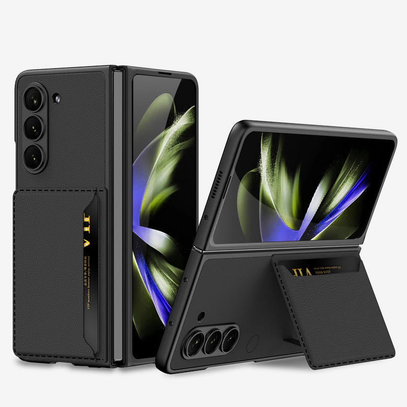 Faltbare Clamshell-Telefonhülle für Samsung Z Fold 5 Kartenhalter
