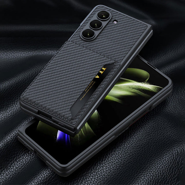 Faltbare Clamshell-Telefonhülle für Samsung Z Fold 5 Kartenhalter