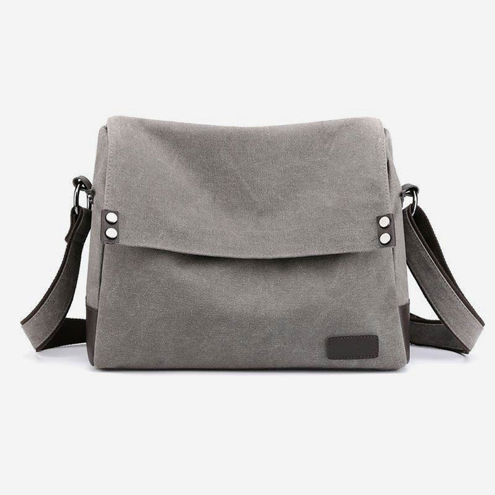 Lässige Messenger-Tasche aus Canvas mit großem Fassungsvermögen