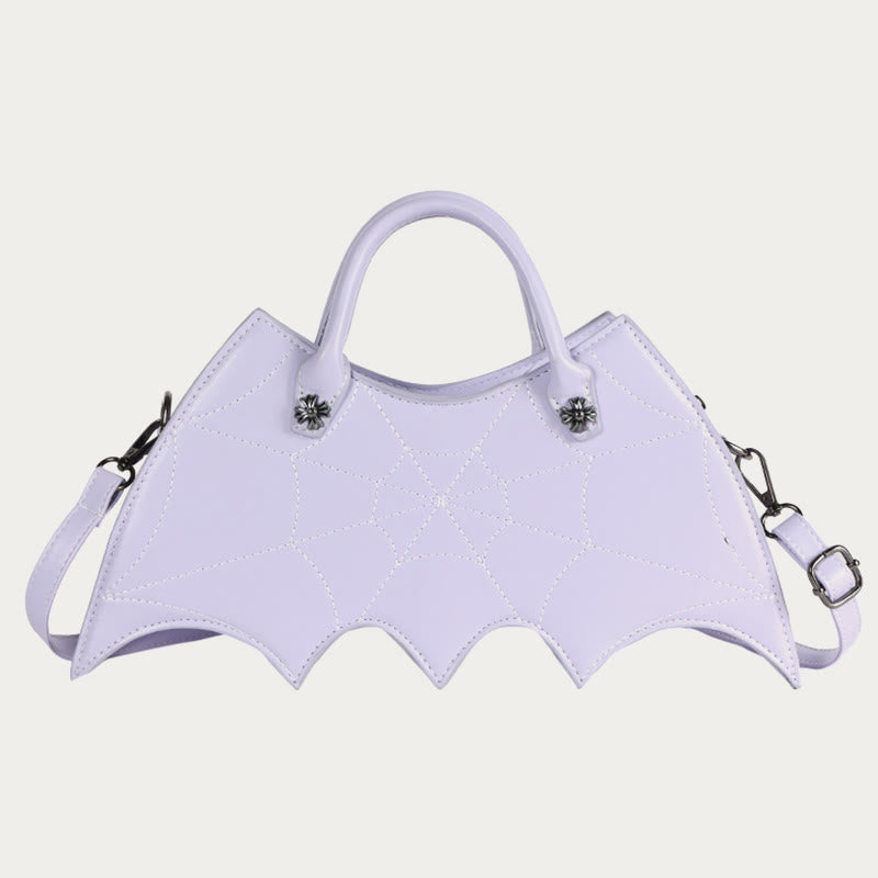 Umhängetasche für Halloween-Outfit, kreatives Fledermausmuster, Ledertasche