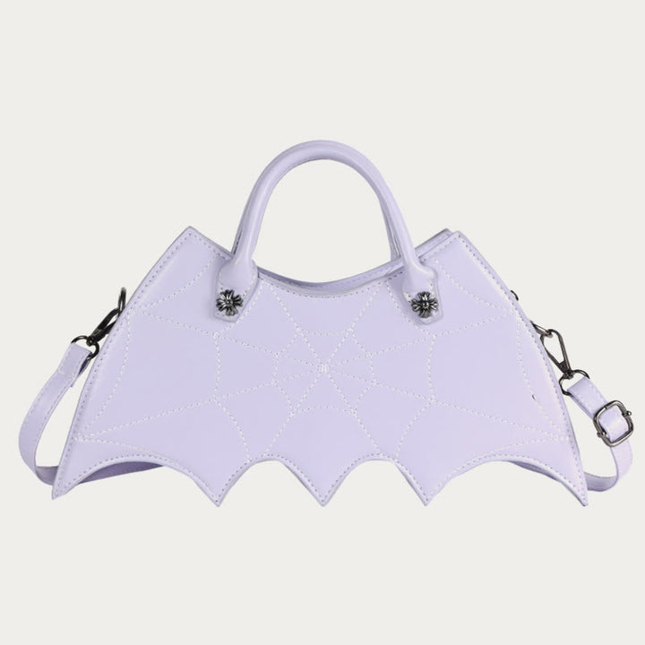Umhängetasche für Halloween-Outfit, kreatives Fledermausmuster, Ledertasche