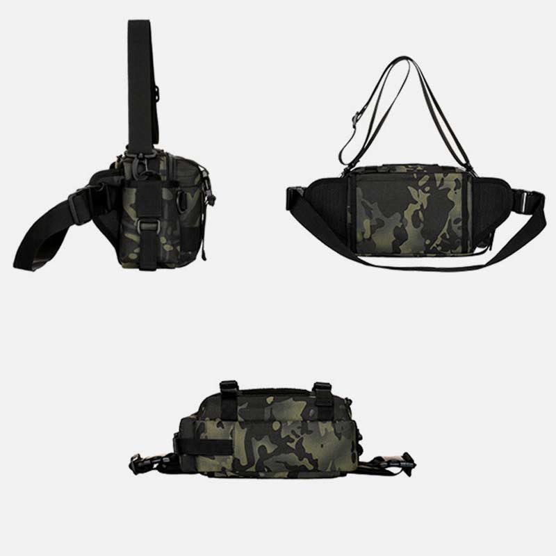 Große Camo Tactical Bag für Sport Nylon Umhängetasche Hüfttasche