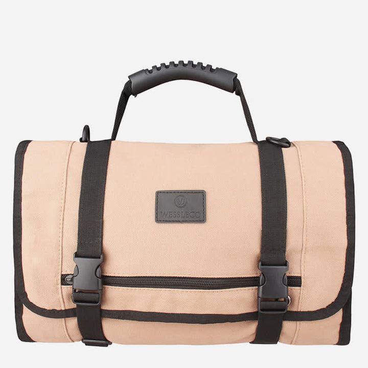Werkzeugtasche mit Rollen, 453 g, gewachstes Canvas, Werkzeugrolle für Mechaniker, Elektriker, Hobbybastler