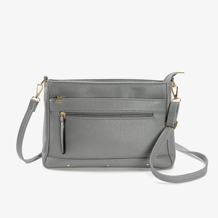 Minimalistische, einfarbige Telefontasche für Damen, quadratische Umhängetasche