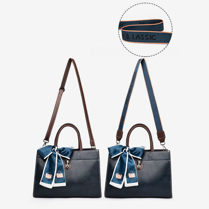 Handtasche mit Schleife für Damen, elegante Retro-Umhängetasche