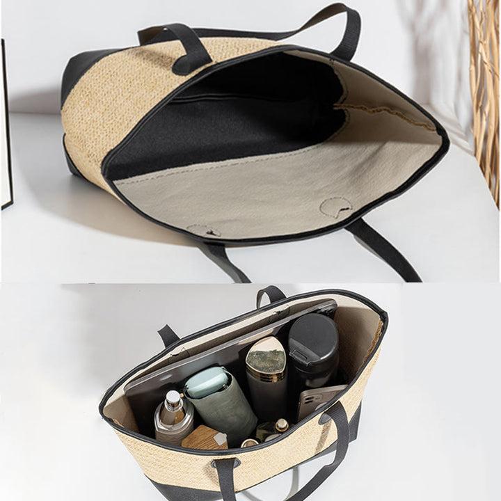 Tragetasche für Damen, einfache, lässige, tragbare Tasche mit großem Fassungsvermögen