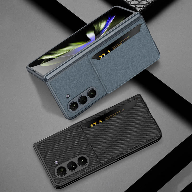 Faltbare Clamshell-Telefonhülle für Samsung Z Fold 5 Kartenhalter