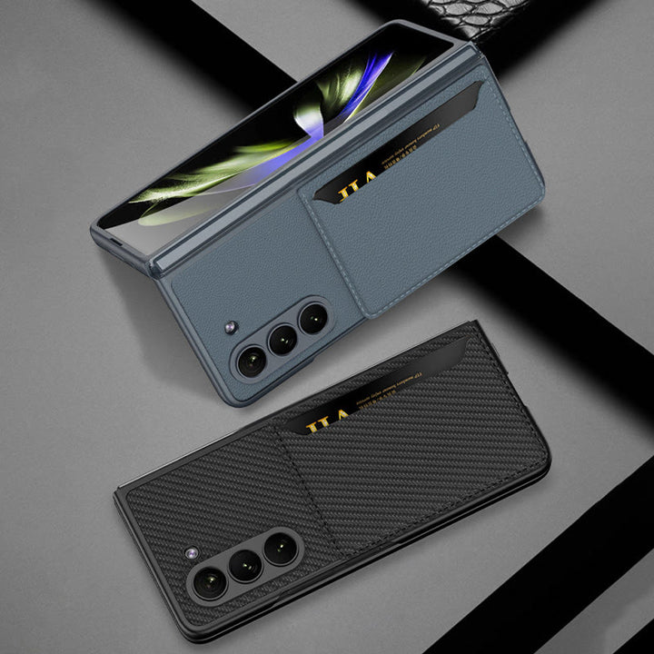 Faltbare Clamshell-Telefonhülle für Samsung Z Fold 5 Kartenhalter