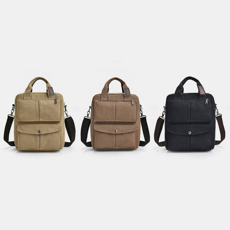 Multi-Carry Große Kapazität Canvas Messenger Bag Handtasche