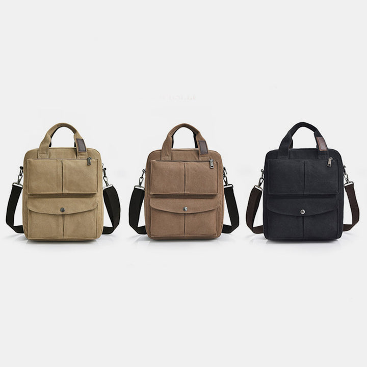 Multi-Carry Große Kapazität Canvas Messenger Bag Handtasche