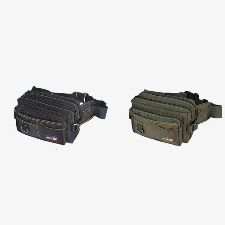 Wasserdichte Hüfttasche für Herren, multifunktionale große Canvas-Tasche für den Außenbereich