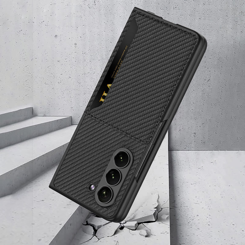 Faltbare Clamshell-Telefonhülle für Samsung Z Fold 5 Kartenhalter