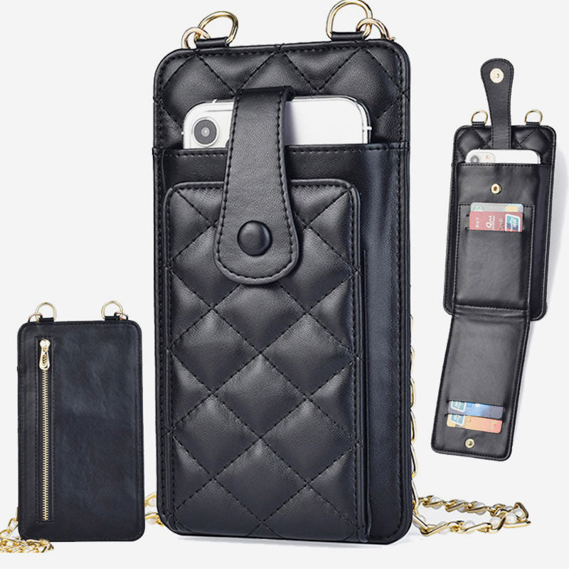 Elegante kleine Umhängetasche fürs Telefon mit Prägung