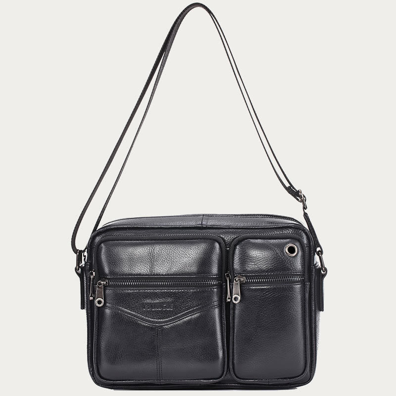 Messenger Bag für Herren, Business, einfarbig, geräumige Umhängetasche