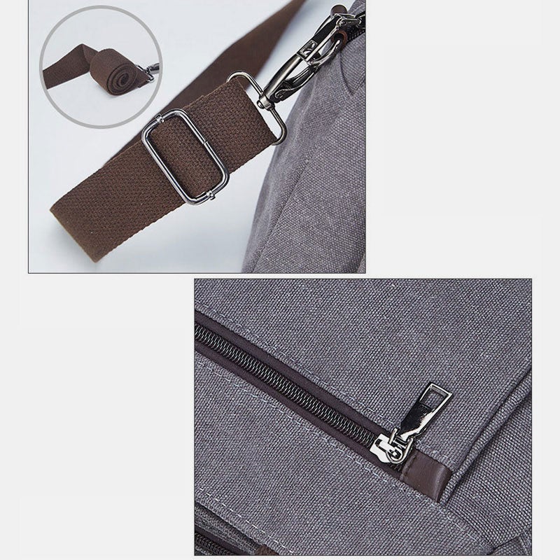 Umhängetasche mit großem Fassungsvermögen und mehreren Taschen