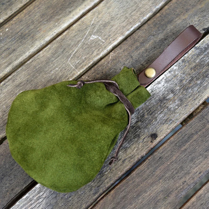 Kleine Runde Tasche Damen Herren Retro Mittelalter Gürteltasche