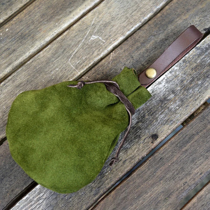 Kleine Runde Tasche Damen Herren Retro Mittelalter Gürteltasche