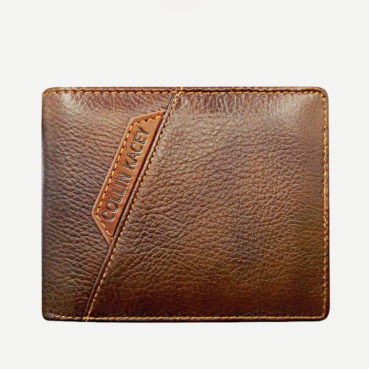 Herren Retro Bifold Kurze Geräumige Leder Geldbörse Multi Style Optionals