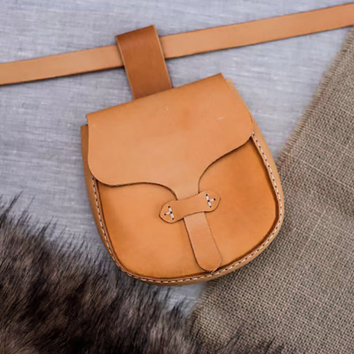 Mittelalterliche Gürteltasche für Frauen, Retro-Cosplay-Gürteltasche aus Leder