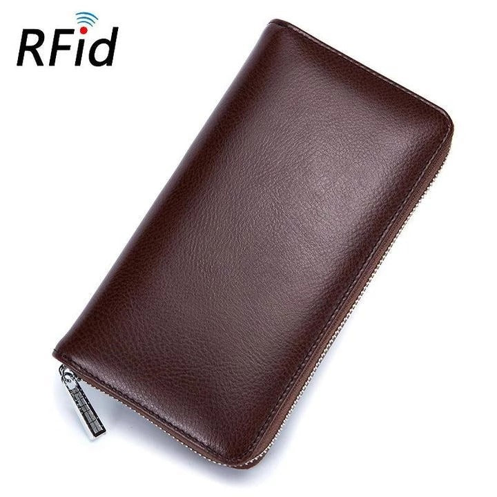 RFID-Kartenetui aus echtem Leder