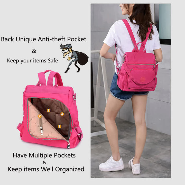 Wasserdichter, stahlsicherer, leichter Umhängetaschen-Rucksack