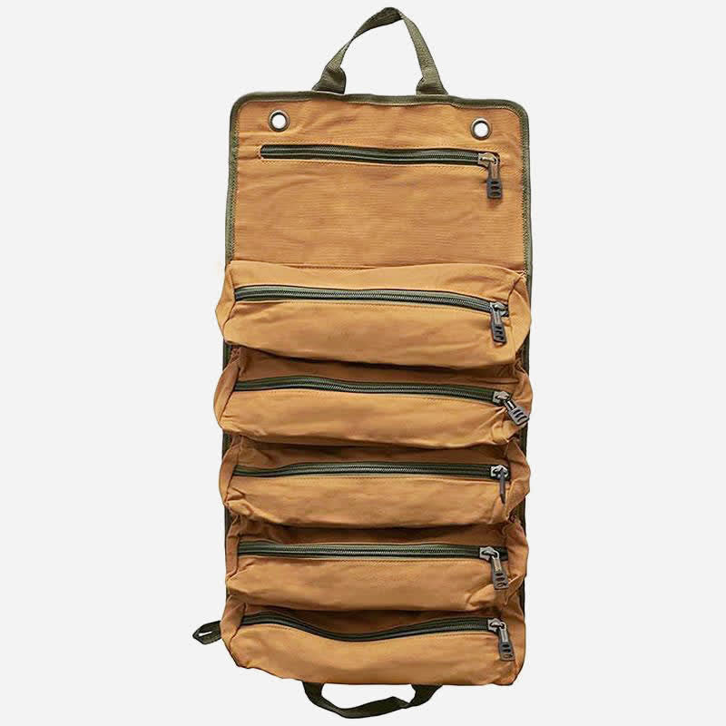 Rollbare Werkzeugtaschen, Mehrzweck-Werkzeug-Organizer aus Canvas zum Aufhängen