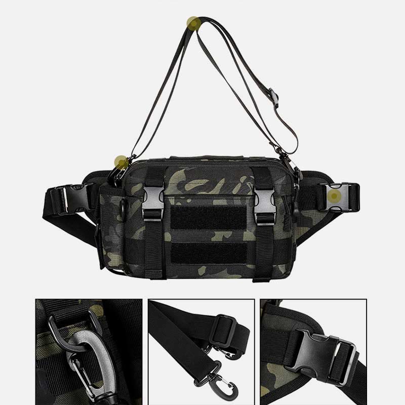 Große Camo Tactical Bag für Sport Nylon Umhängetasche Hüfttasche