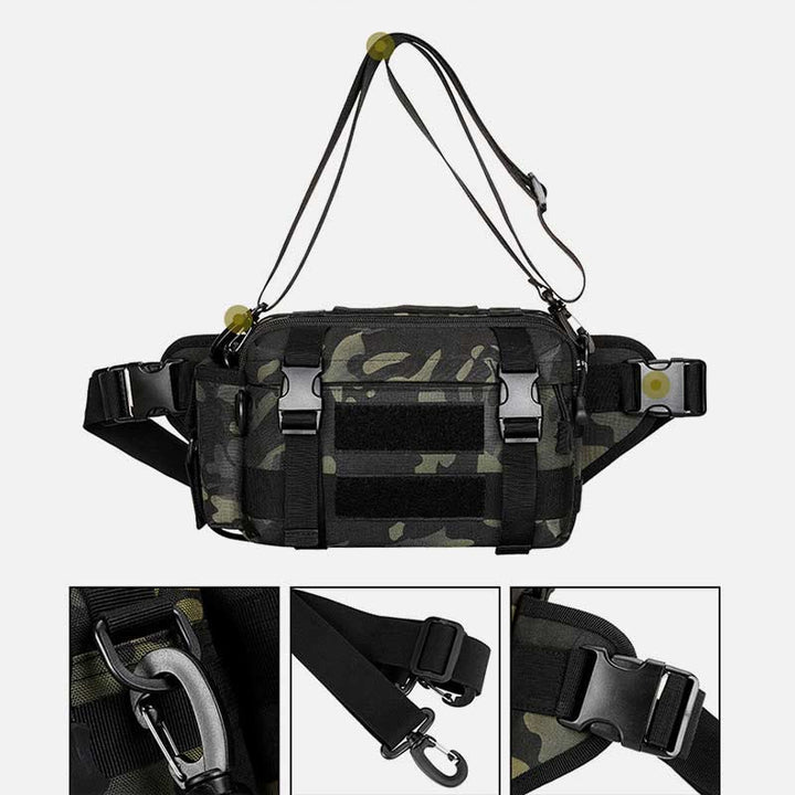 Große Camo Tactical Bag für Sport Nylon Umhängetasche Hüfttasche