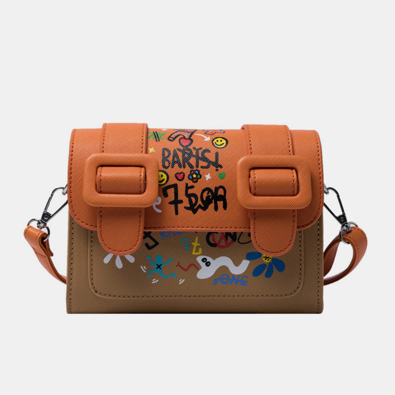 Graffiti Kleine Telefon Geldbörse Mode Umhängetasche Schultertasche Handtasche