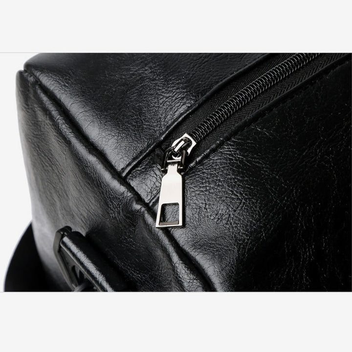 Sport-Fitnesstasche für Damen und Herren, große Reisetasche aus Leder