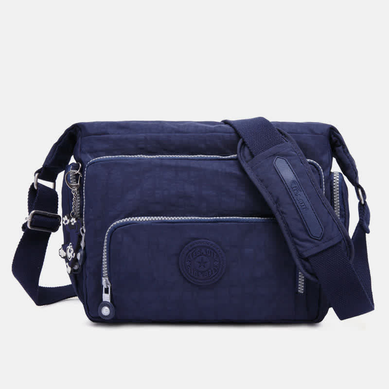Umhängetasche für Damen, leicht, mehrere Taschen, lässige Schultertasche aus Segeltuch