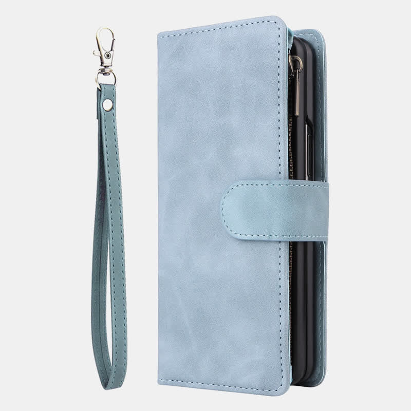 Stoßfeste Sansung Galaxy Z Fold 4 Fold 3 Hülle mit mehreren Kartenfächern