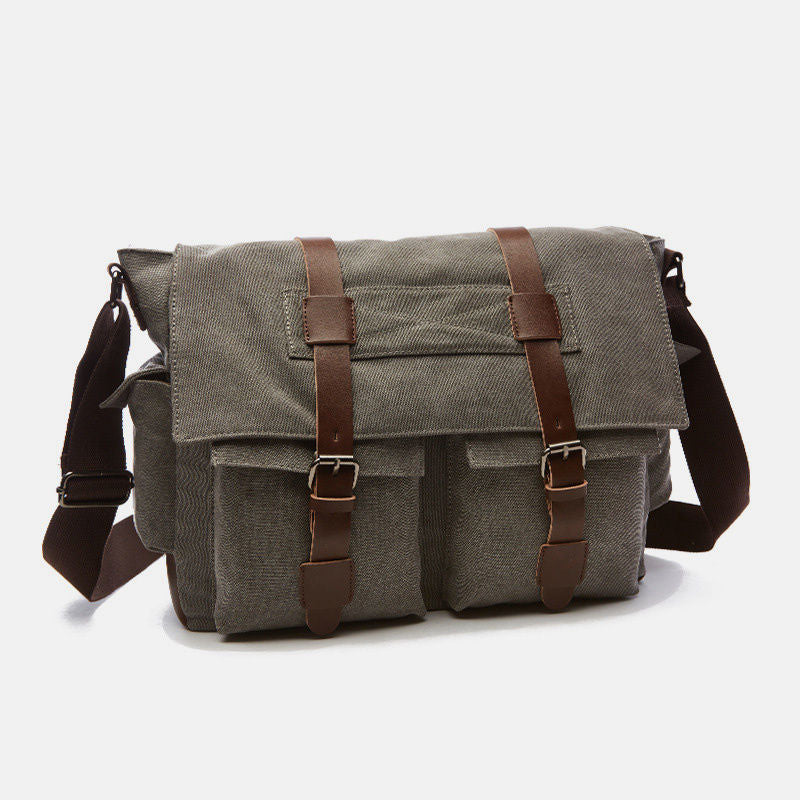 Retro Business Messenger Bag mit mehreren Taschen