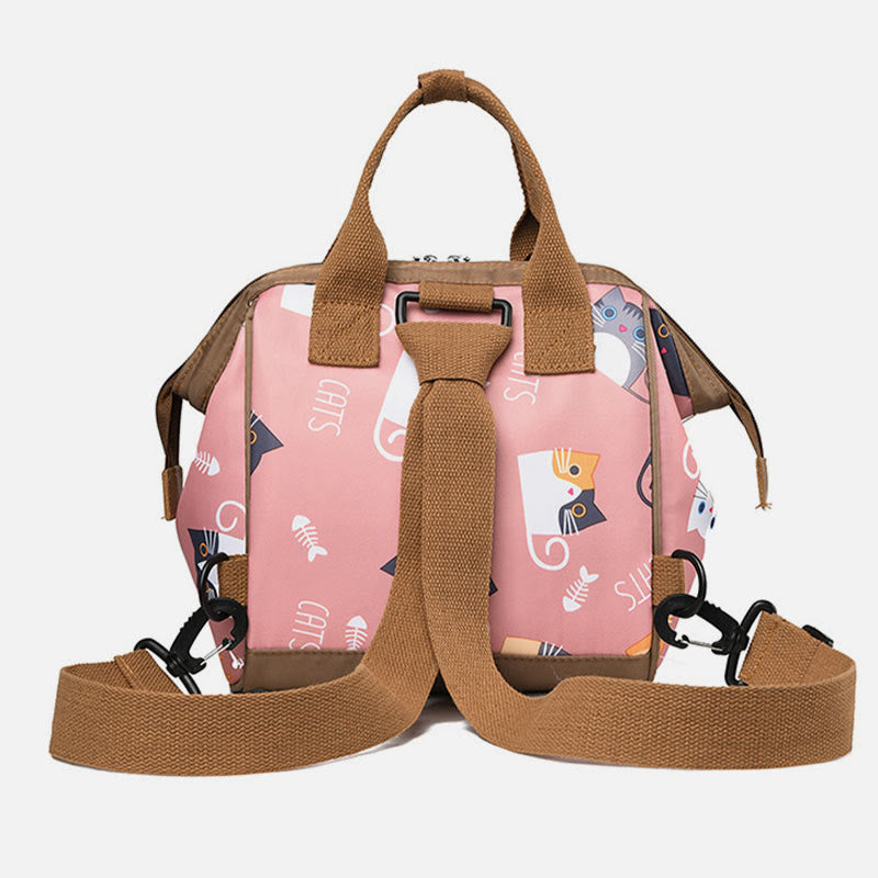 Funktionelle wasserdichte Umhängetasche, umwandelbarer Mini-Rucksack, Mamatasche