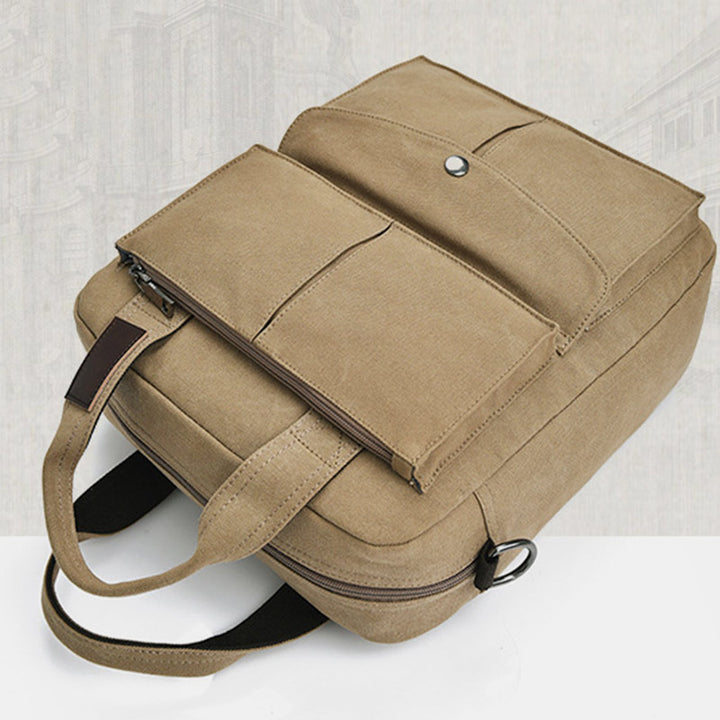 Multi-Carry Große Kapazität Canvas Messenger Bag Handtasche