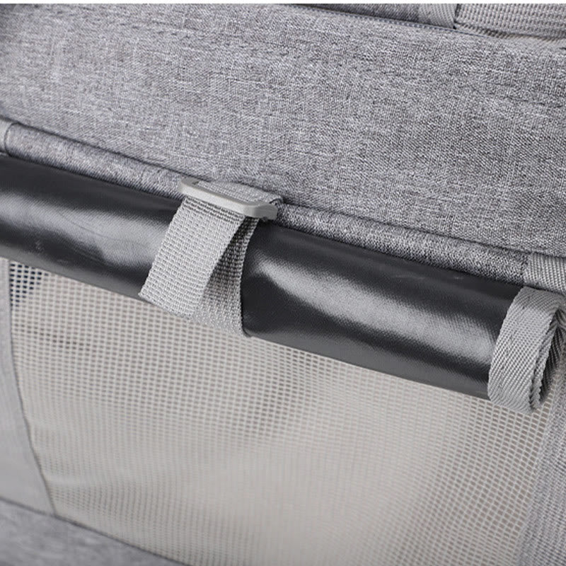 Rolling Pet Carrier Faltbare atmungsaktive Zugstange Haustiertasche