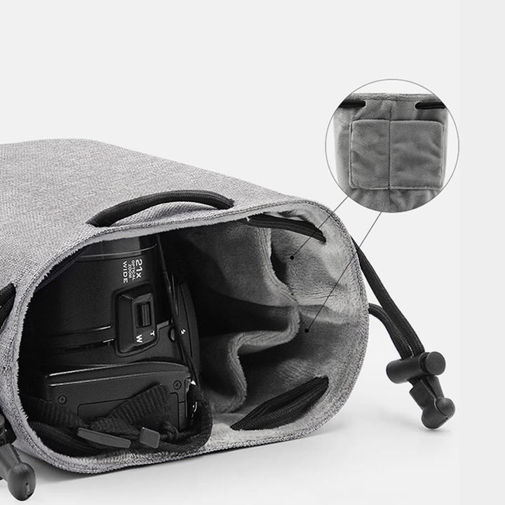 SLR-Kameratasche für unterwegs, wasserdicht, tragbare Objektiv-Schutztasche