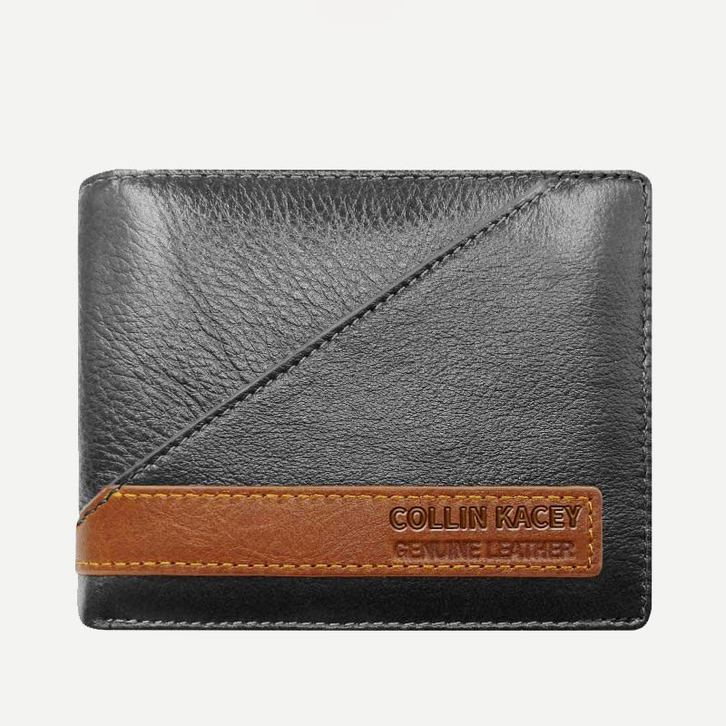 Herren Retro Bifold Kurze Geräumige Leder Geldbörse Multi Style Optionals