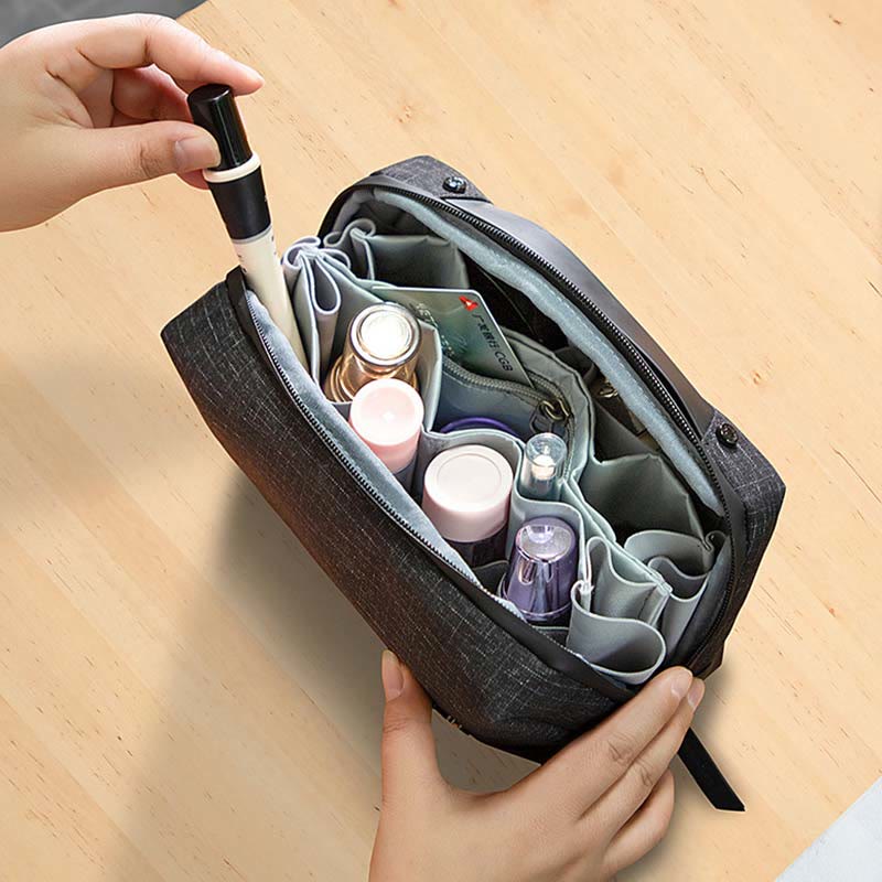 Aufbewahrungstasche für Frauen, tragbare Reise-Make-up-Organizer-Kulturtasche