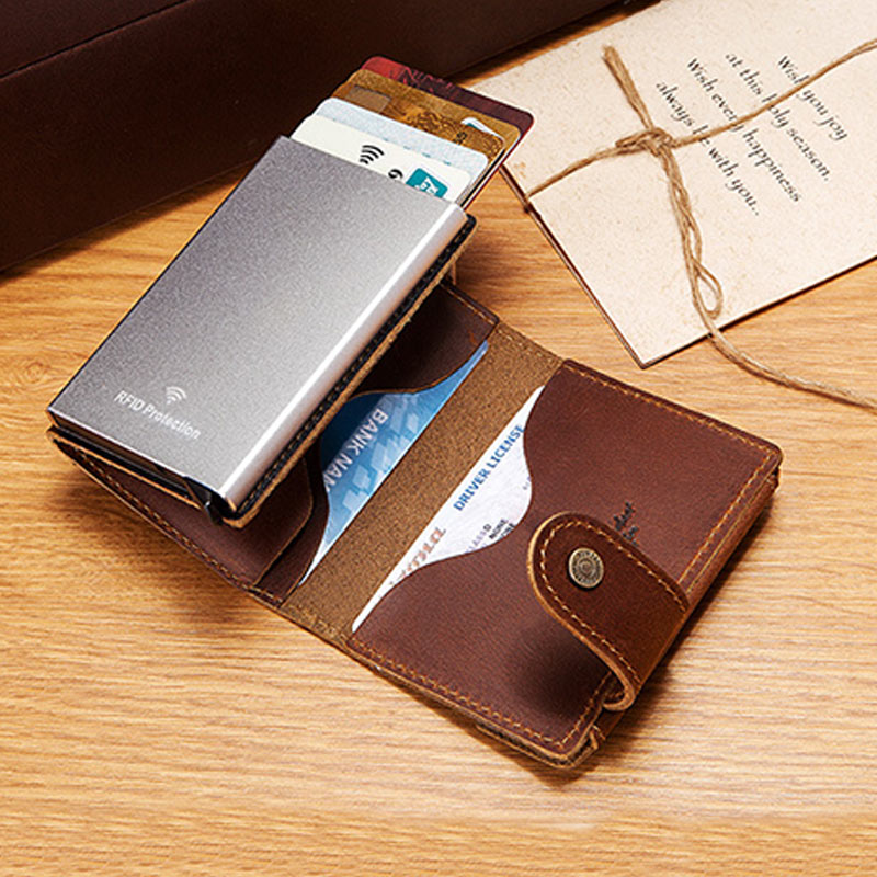 RFID Retro Kartenhalter Business Geldbörse