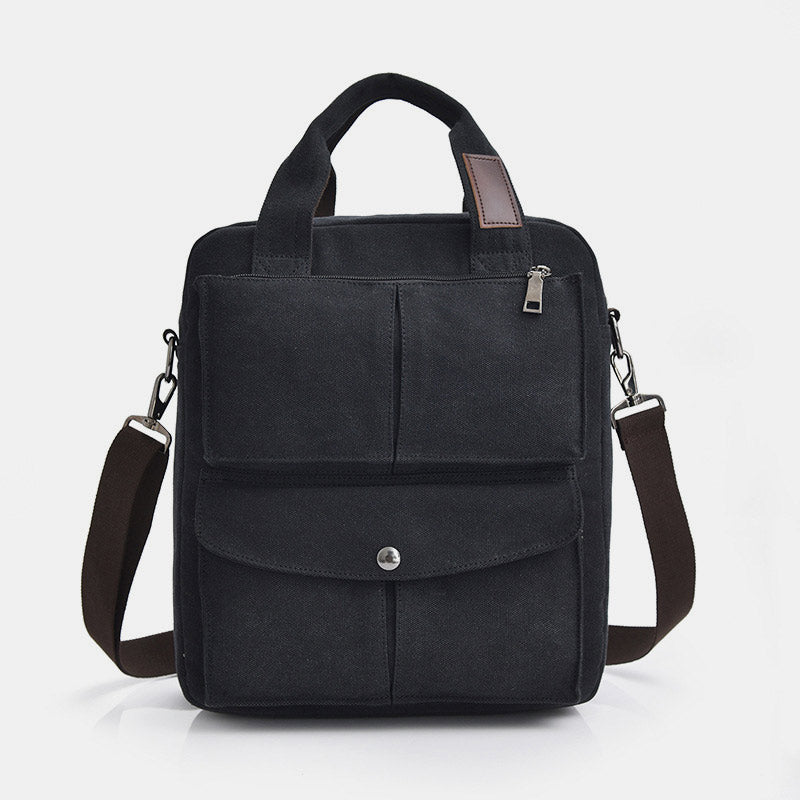 Multi-Carry Große Kapazität Canvas Messenger Bag Handtasche