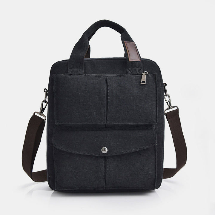 Multi-Carry Große Kapazität Canvas Messenger Bag Handtasche