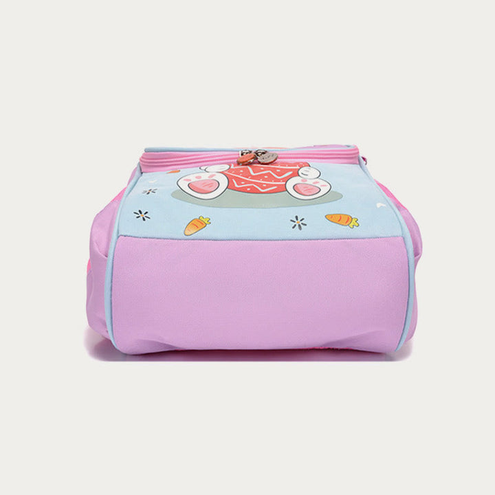 Cartoon-Rucksack für Kinder mit Tierdruck, Wirbelsäulenschutz, Schultasche